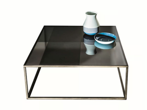 QUADRO - Low square glass coffee table _ Sovet italia